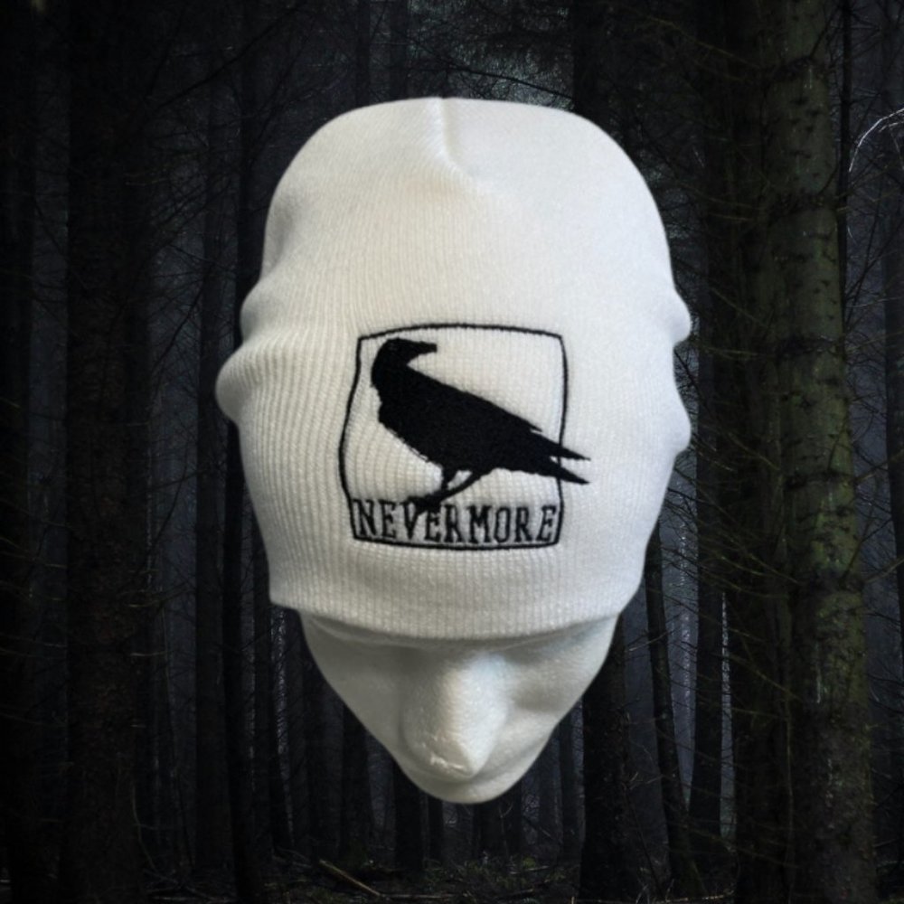Beanie Hat Raven Gothic Embroidered Beanie Hat for Men Hats for Women